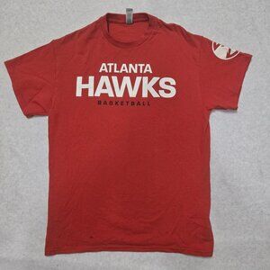 Gildan Atlanta Hawks T-Shirt Mens M Red NBA Top